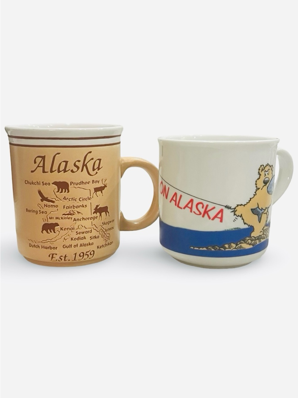 Alaska Souvenir Mug Pair
